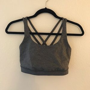 Lululemon Medium Support Charcoal Sports Bra